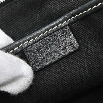 Celine Gray Black Macadam Handbag