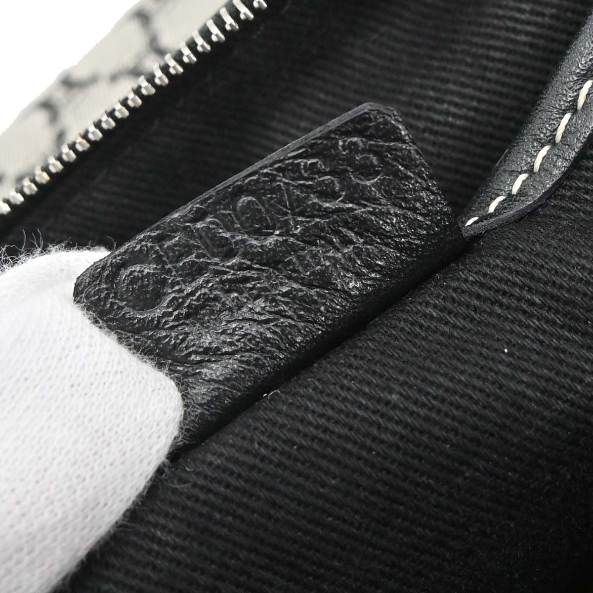 Celine Gray Black Macadam Handbag