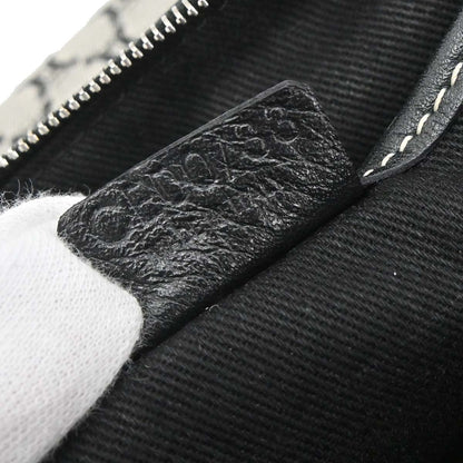 Celine Gray Black Macadam Handbag