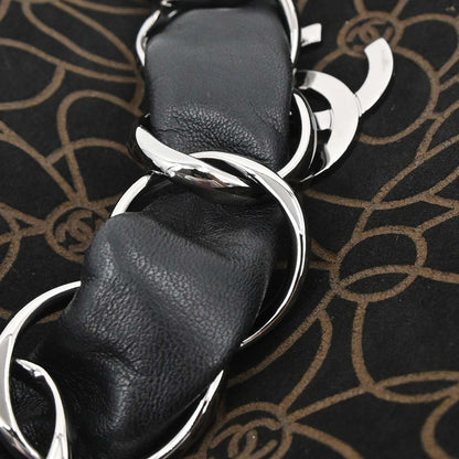 Chanel 2005-2006 Black Suede Camellia Shoulder Bag