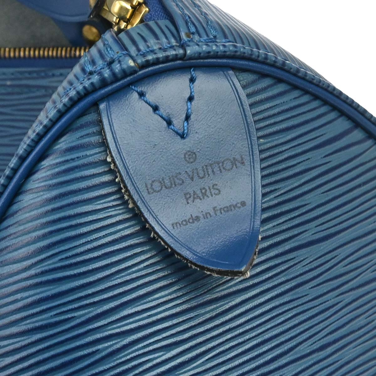 Louis Vuitton Blue Epi Speedy 30 Handbag M43005