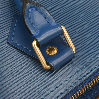 Louis Vuitton Blue Epi Speedy 30 Handbag M43005
