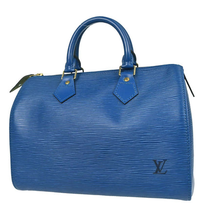Louis Vuitton Blue Epi Speedy 25 Handbag M43015