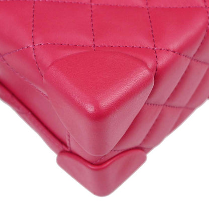 Chanel Pink Lambskin Vanity Shoulder Bag