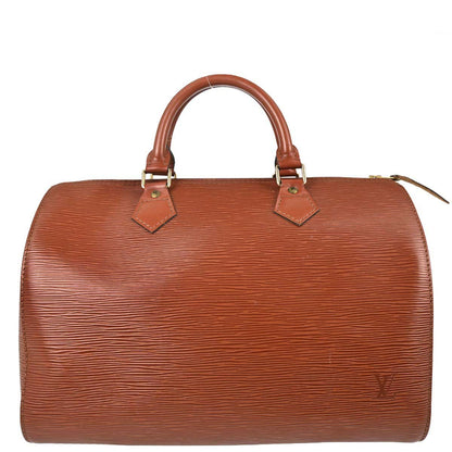 Louis Vuitton Brown Epi Speedy 30 Handbag M43003