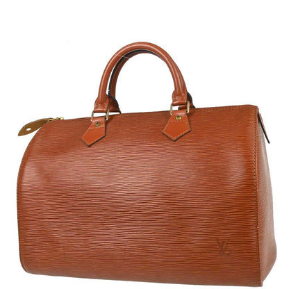 Louis Vuitton Brown Epi Speedy 30 Handbag M43003