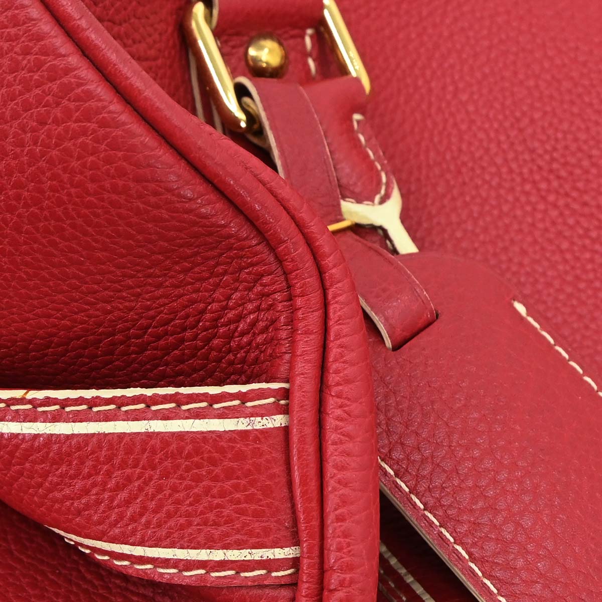 Louis Vuitton Red Tobago Carryall Duffle Handbag M95140