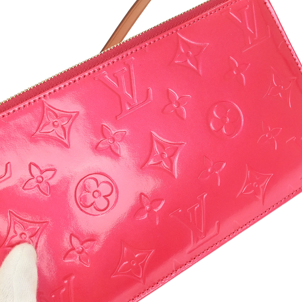 Louis Vuitton Pink Monogram Vernis Lexington Handbag M91223