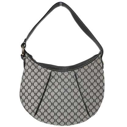 Celine * Gray Black Macadam Handbag
