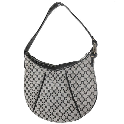 Celine * Gray Black Macadam Handbag