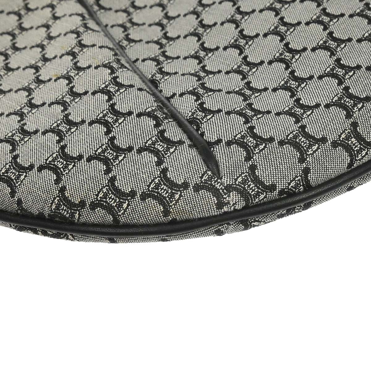 Celine * Gray Black Macadam Handbag