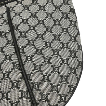 Celine * Gray Black Macadam Handbag
