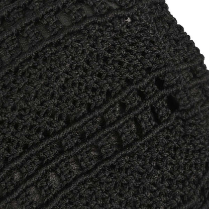 Saint Laurent Black Baby Crochet Chain Shoulder Bag