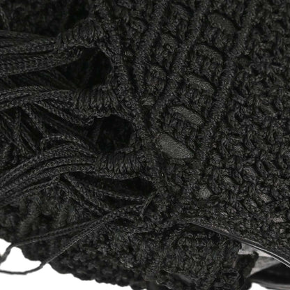 Saint Laurent Black Baby Crochet Chain Shoulder Bag