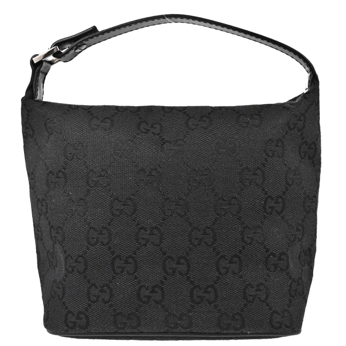 Gucci Black Canvas GG Handbag