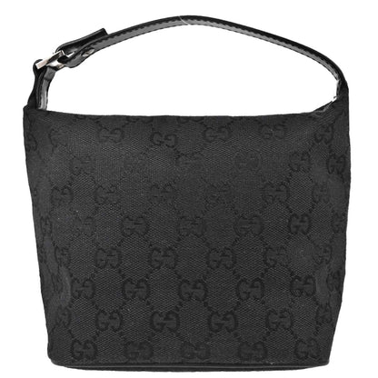 Gucci Black Canvas GG Handbag