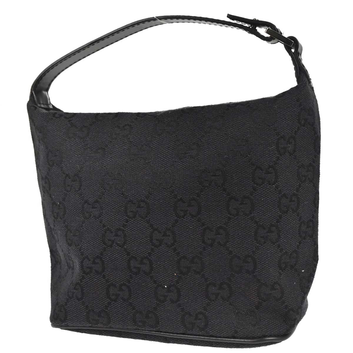 Gucci Black Canvas GG Handbag