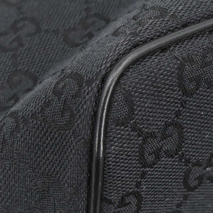 Gucci Black Canvas GG Handbag