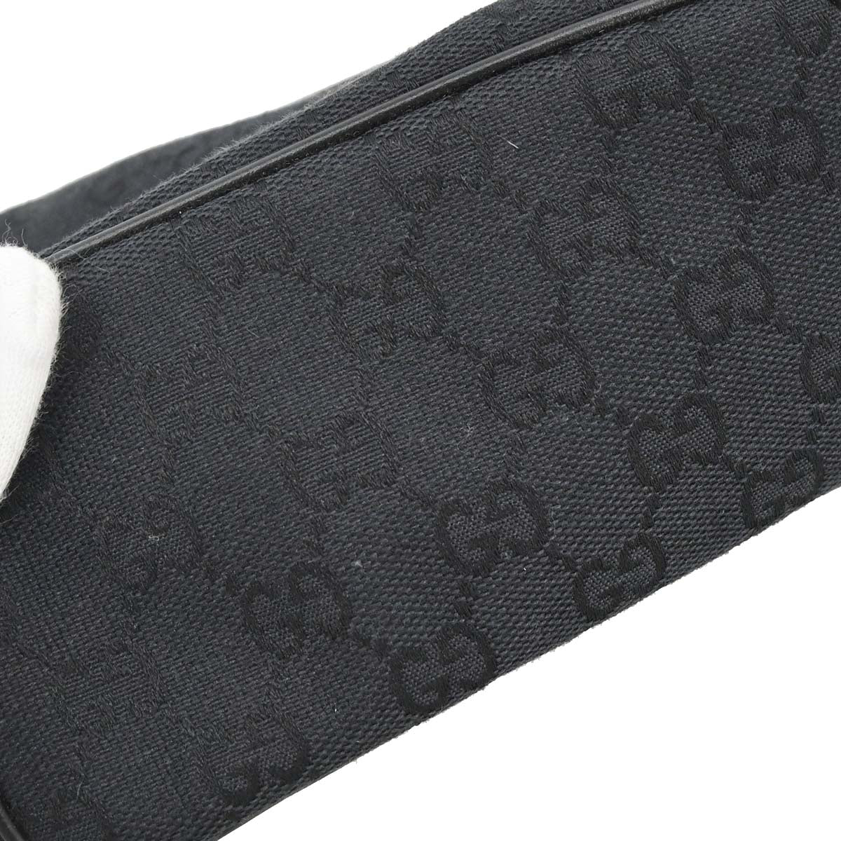 Gucci Black Canvas GG Handbag