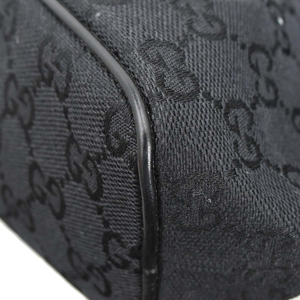 Gucci Black Canvas GG Handbag