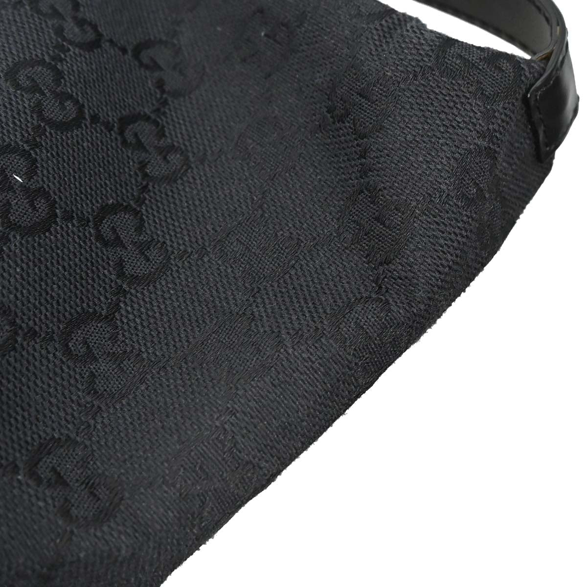 Gucci Black Canvas GG Handbag