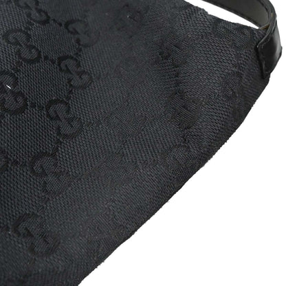 Gucci Black Canvas GG Handbag