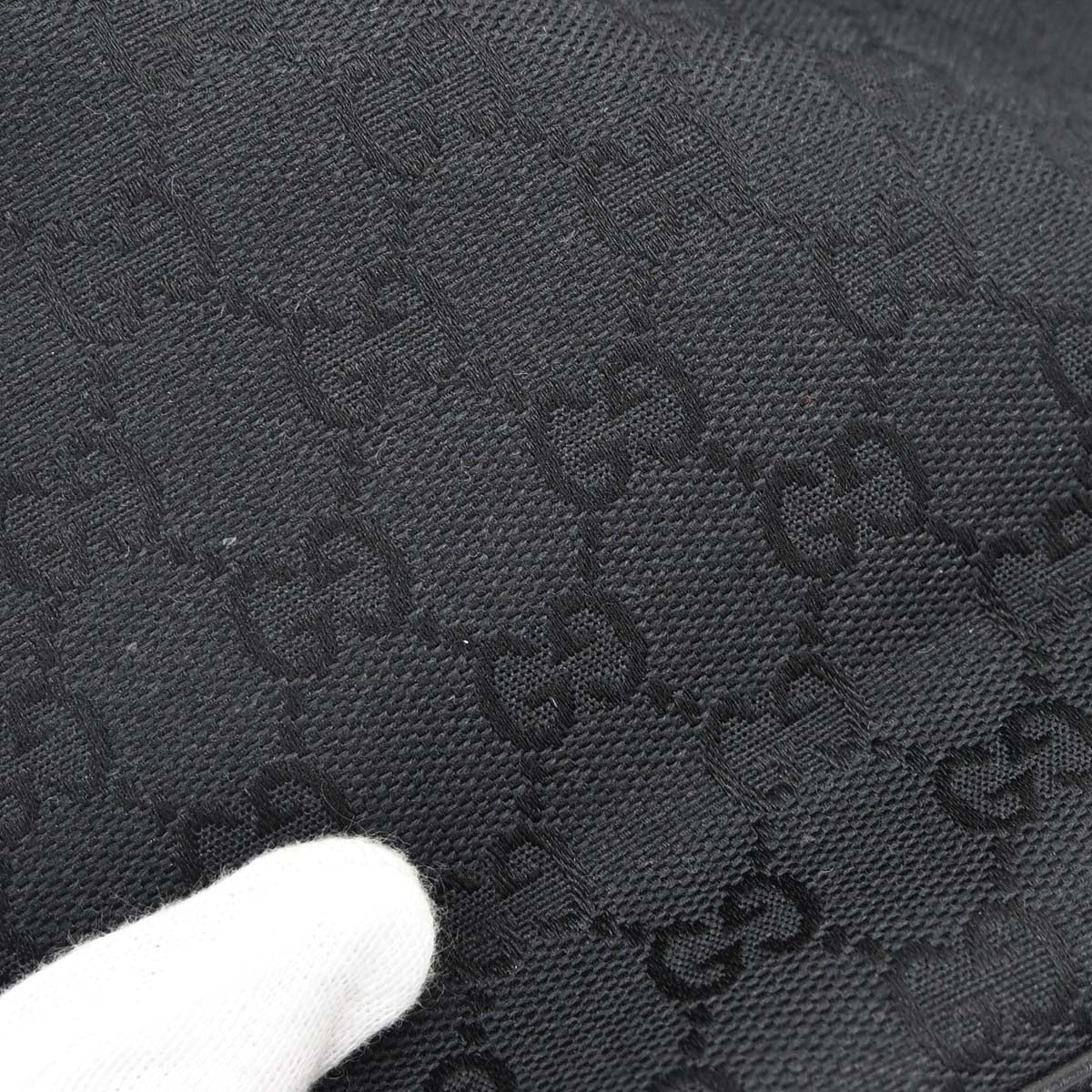 Gucci Black Canvas GG Handbag