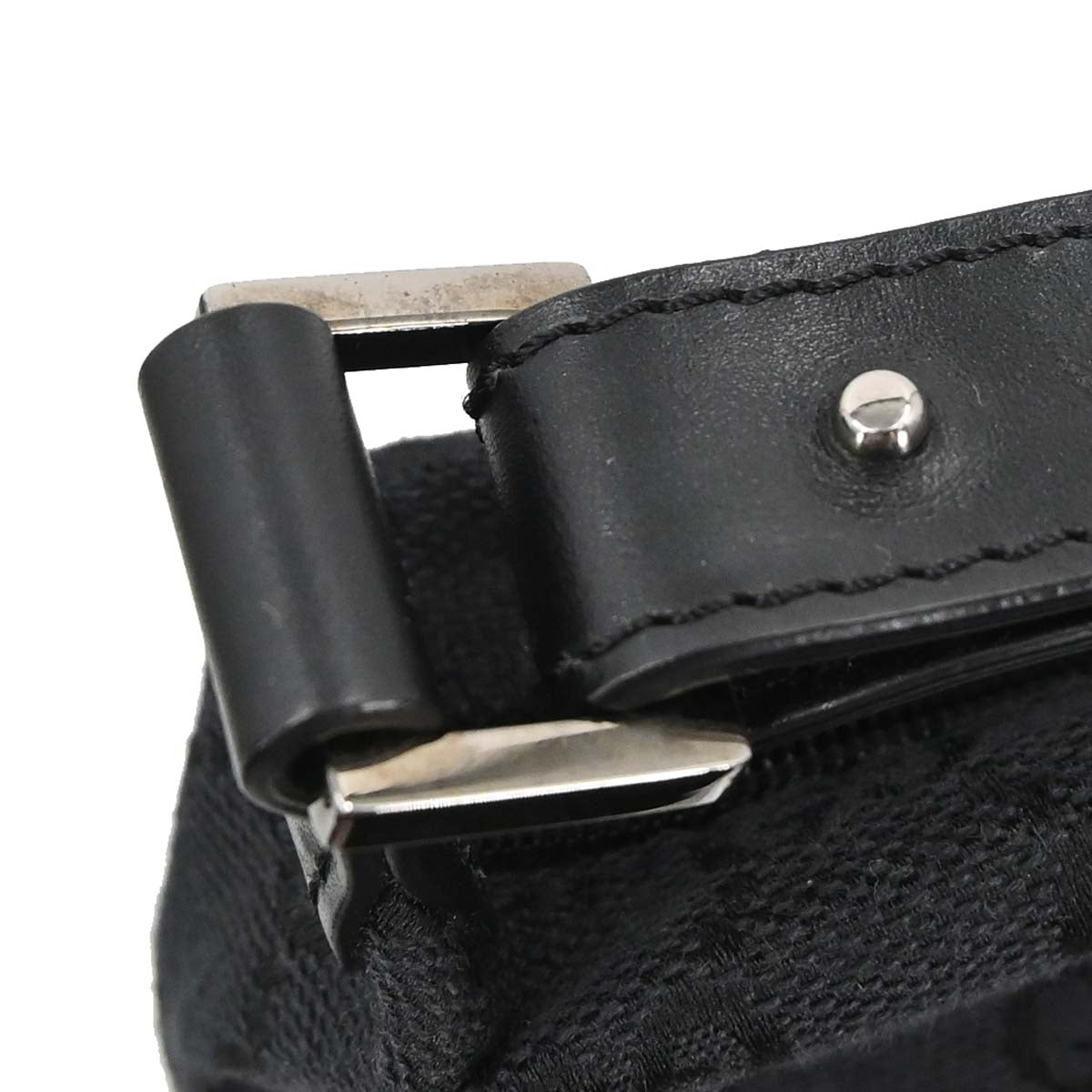 Gucci Black Canvas GG Handbag