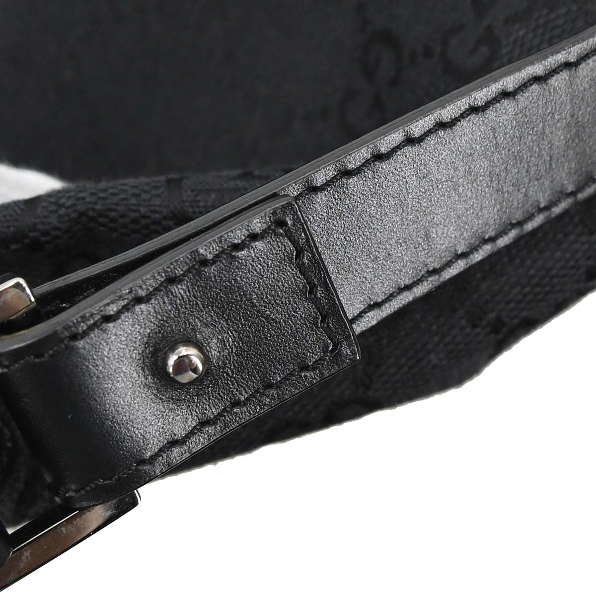 Gucci Black Canvas GG Handbag