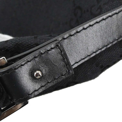 Gucci Black Canvas GG Handbag