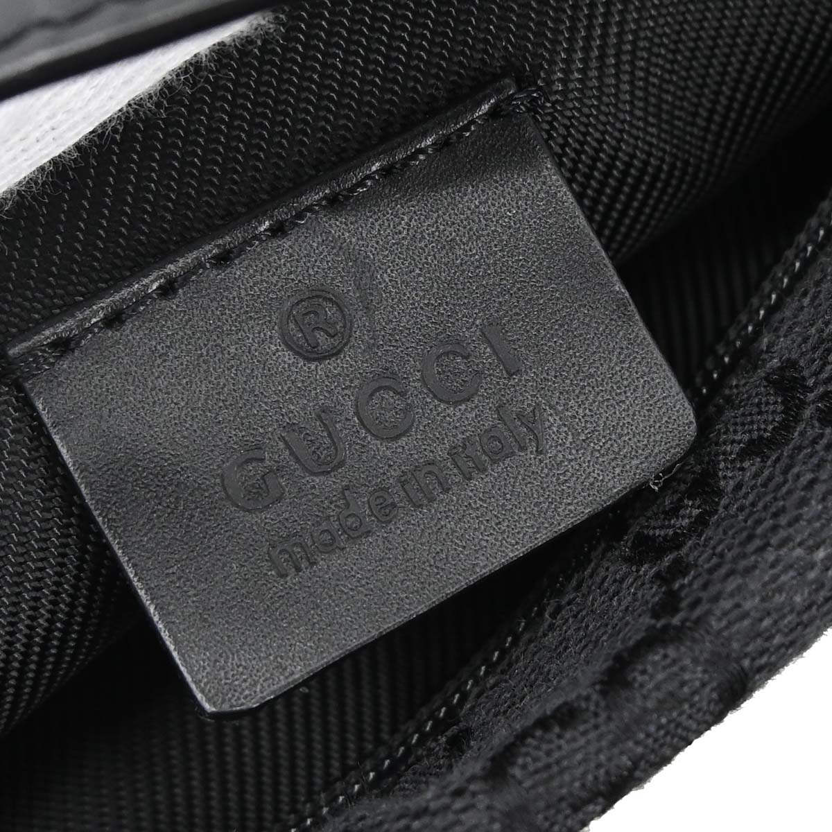 Gucci Black Canvas GG Handbag