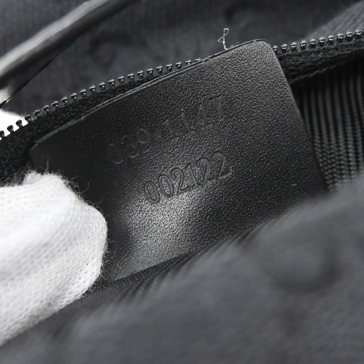 Gucci Black Canvas GG Handbag