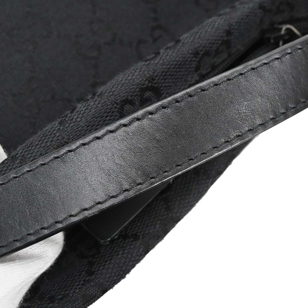 Gucci Black Canvas GG Handbag