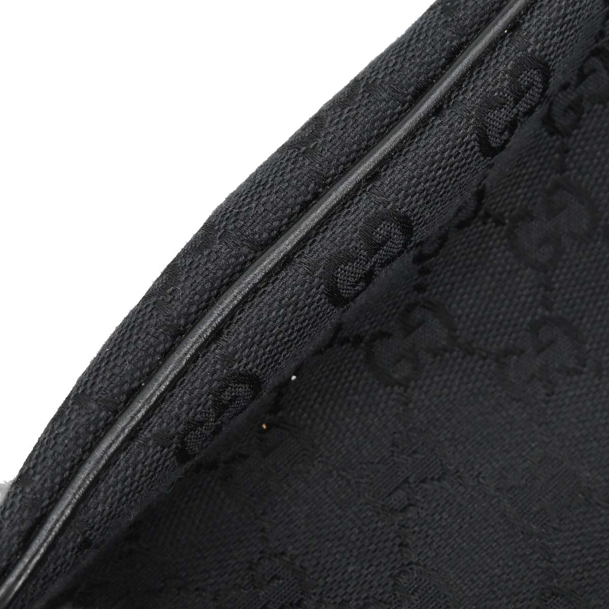 Gucci Black Canvas GG Handbag