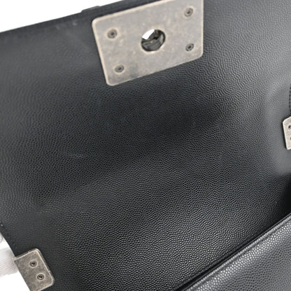 Boy Chanel Black Caviar Skin Small Chain Shoulder Bag