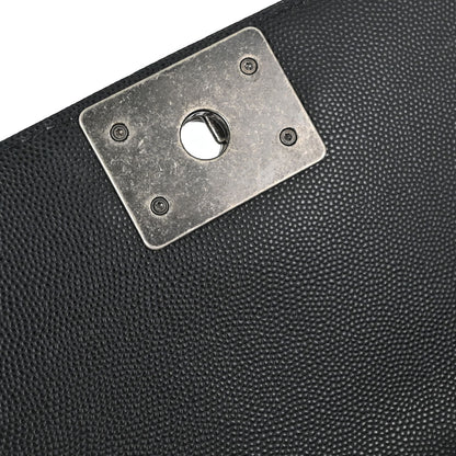 Boy Chanel Black Caviar Skin Small Chain Shoulder Bag