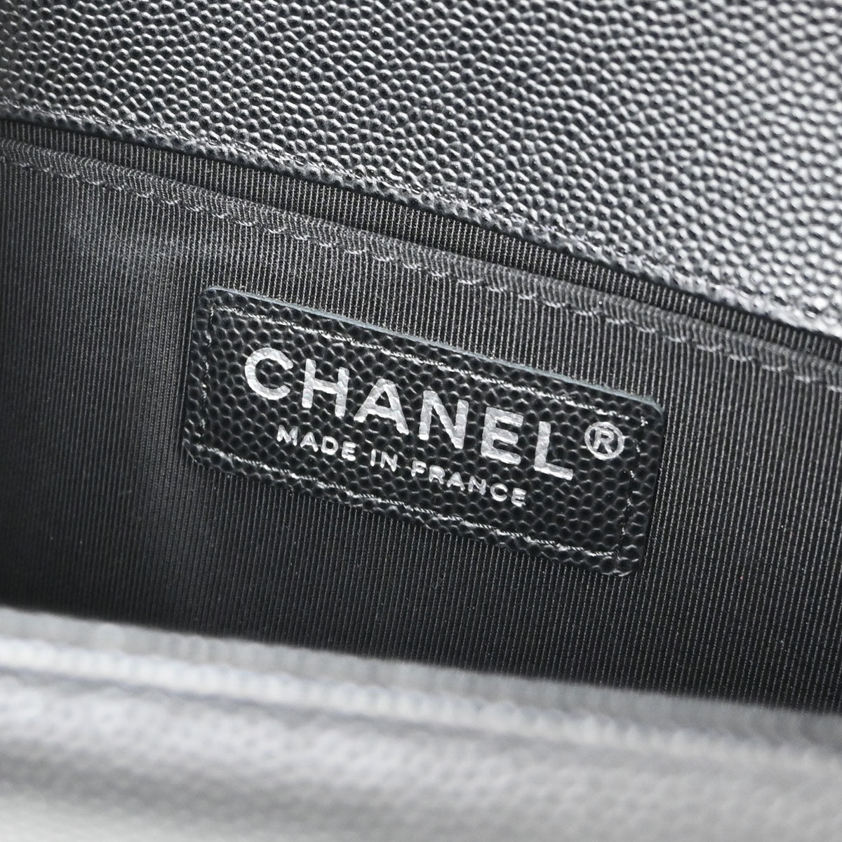 Boy Chanel Black Caviar Skin Small Chain Shoulder Bag