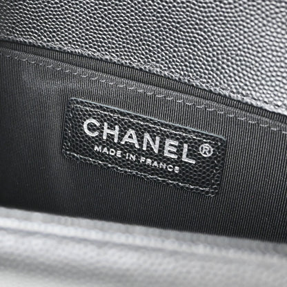 Boy Chanel Black Caviar Skin Small Chain Shoulder Bag