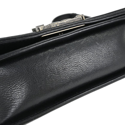 Boy Chanel Black Calfskin Diamond Stitch Small Chain Shoulder Bag