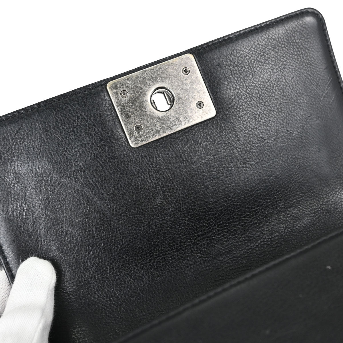 Boy Chanel Black Calfskin Diamond Stitch Small Chain Shoulder Bag