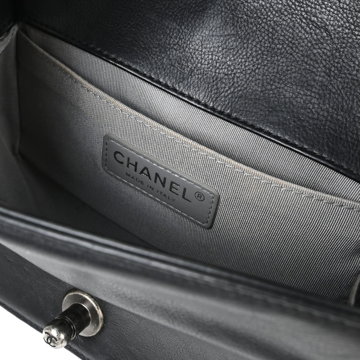 Boy Chanel Black Calfskin Diamond Stitch Small Chain Shoulder Bag