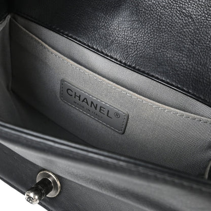 Boy Chanel Black Calfskin Diamond Stitch Small Chain Shoulder Bag