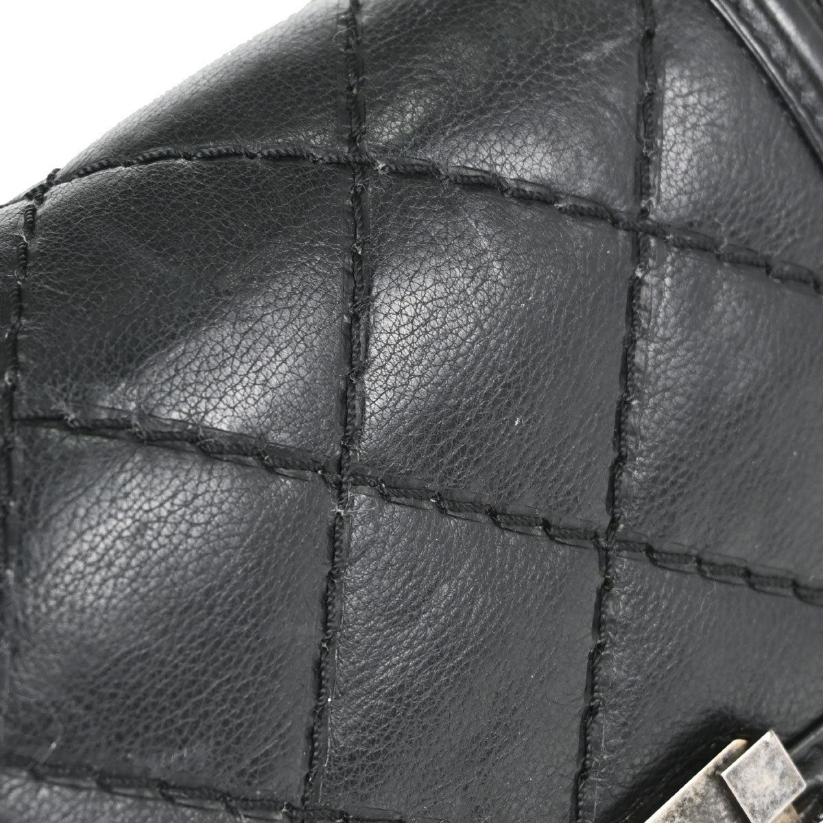 Boy Chanel Black Calfskin Diamond Stitch Small Chain Shoulder Bag
