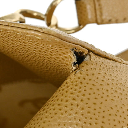 Chanel Beige Caviar Skin Choco Bar Tote Handbag
