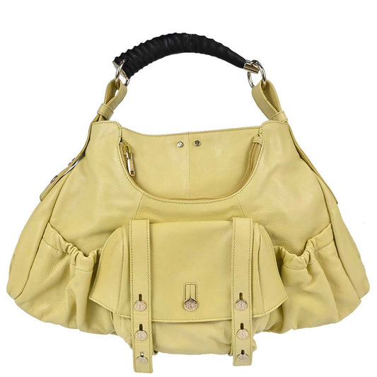 Yves Saint Laurent Yellow Leather Mala Mala Handbag