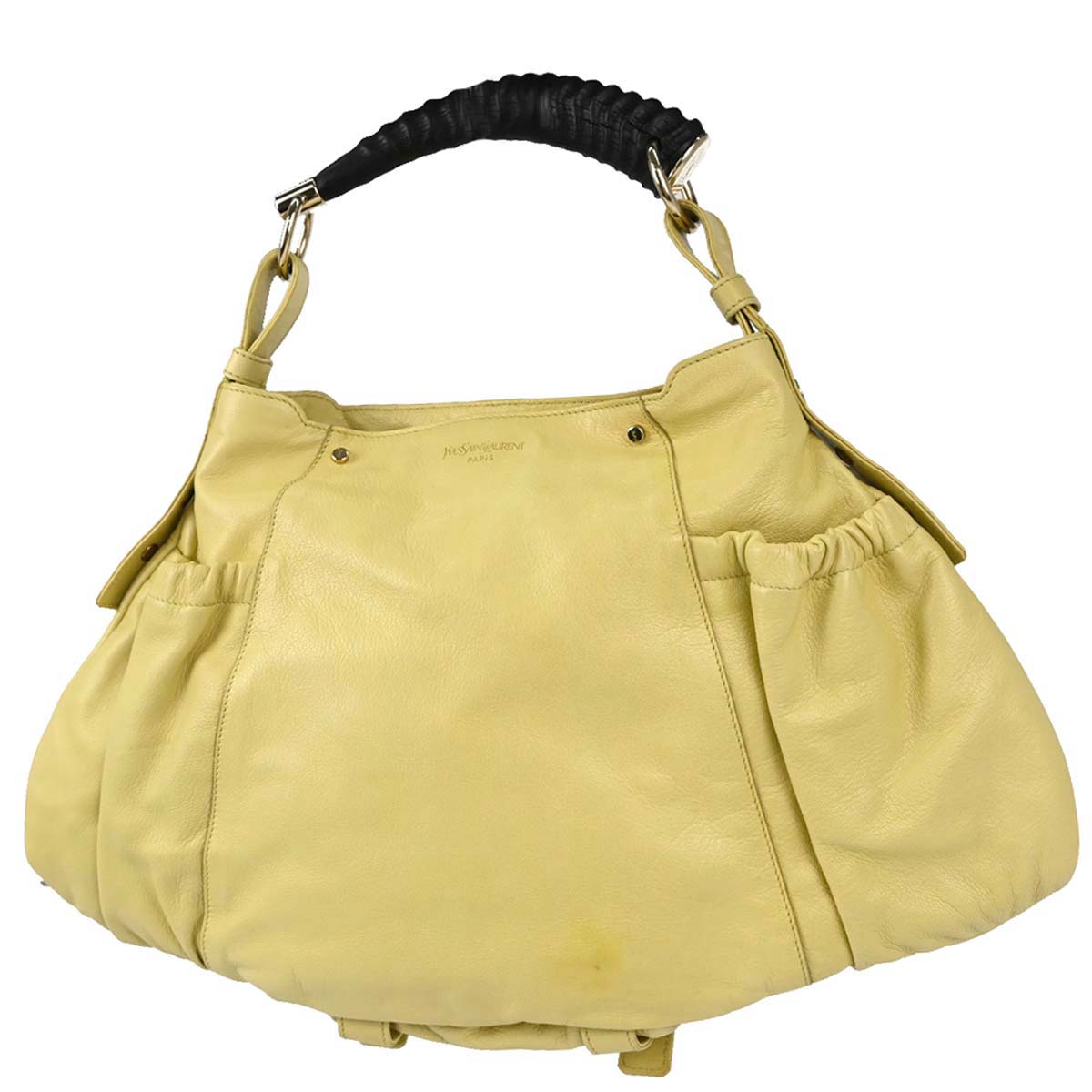 Yves Saint Laurent Yellow Leather Mala Mala Handbag
