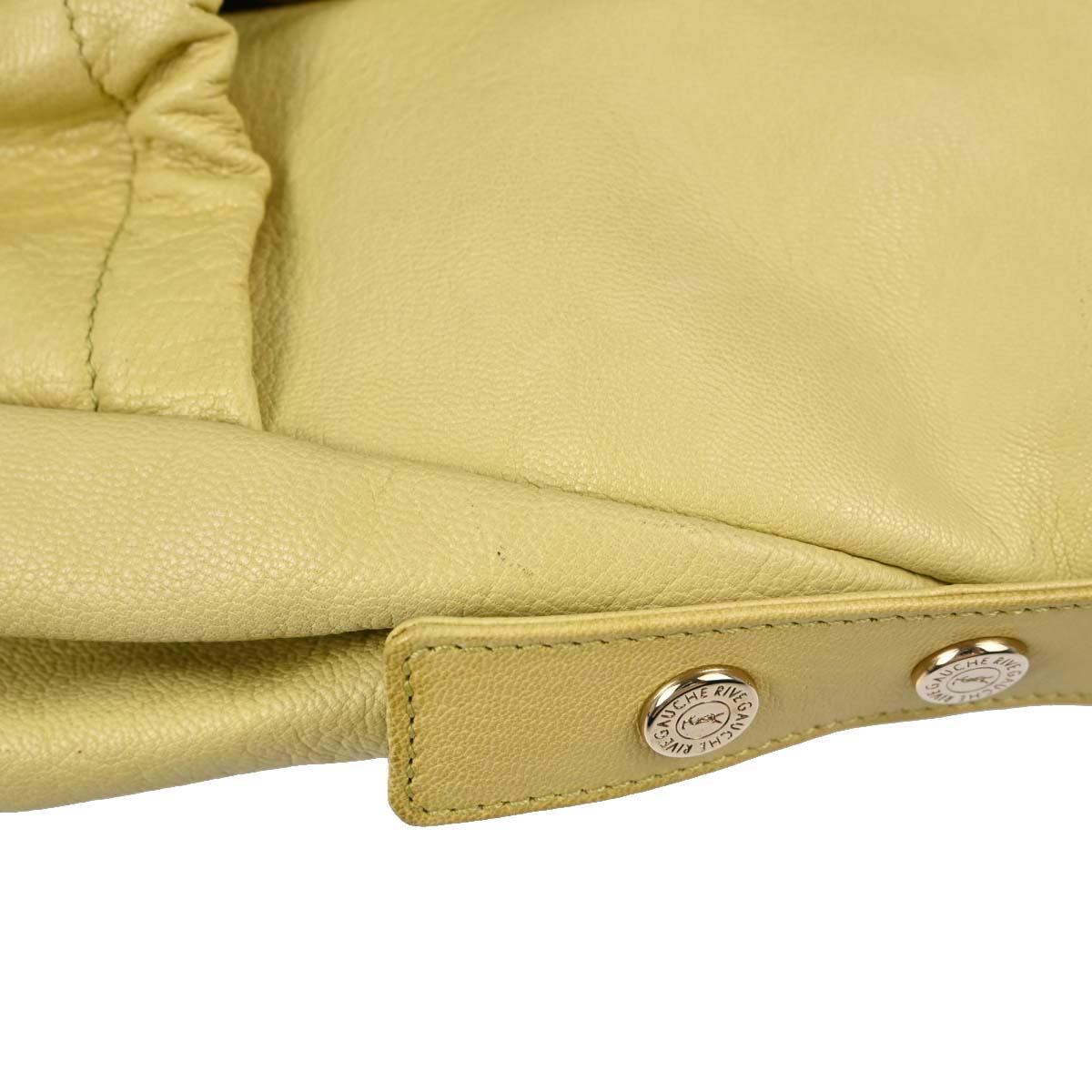 Yves Saint Laurent Yellow Leather Mala Mala Handbag