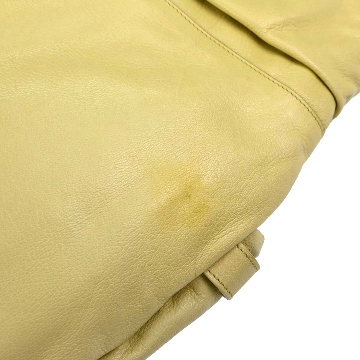Yves Saint Laurent Yellow Leather Mala Mala Handbag