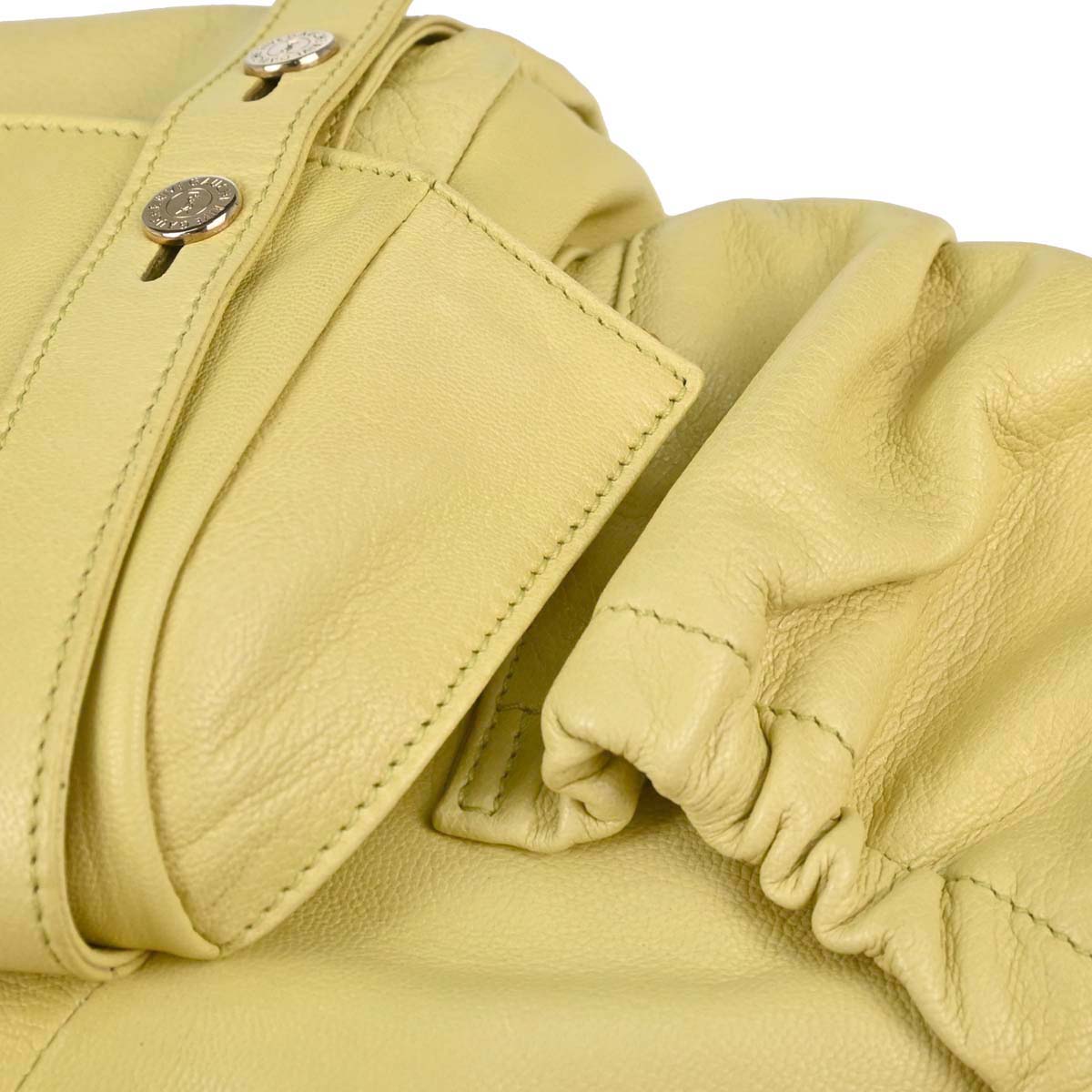 Yves Saint Laurent Yellow Leather Mala Mala Handbag
