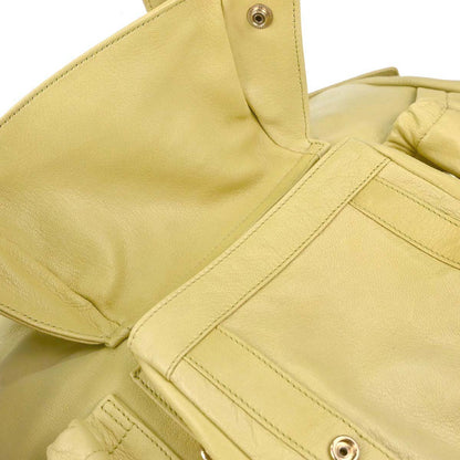 Yves Saint Laurent Yellow Leather Mala Mala Handbag